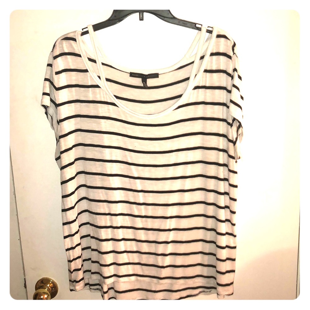 White House Black Market Striped Top